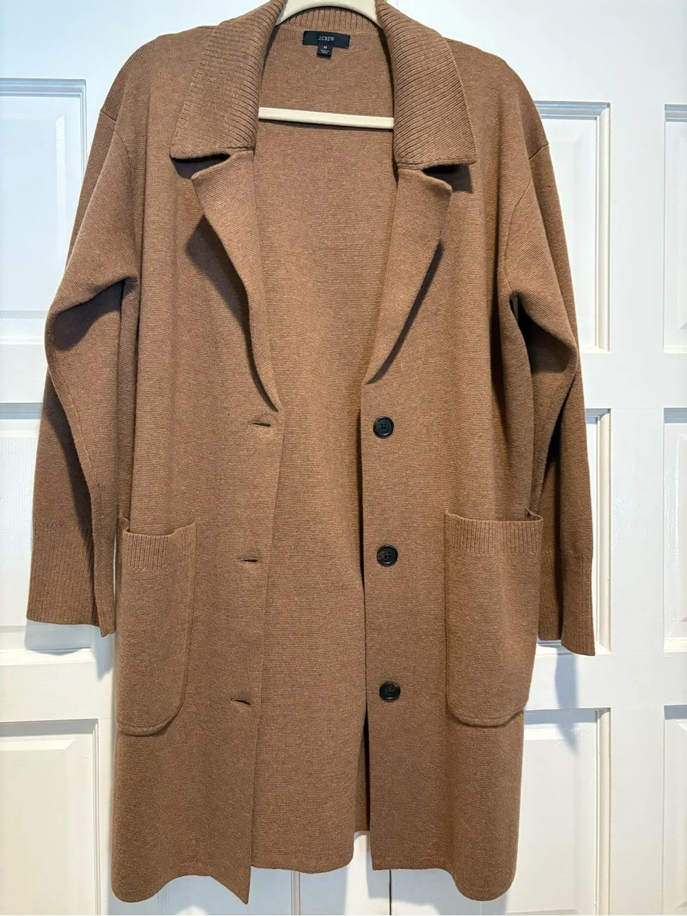 J.Crew Camel Knit Long Cardigan